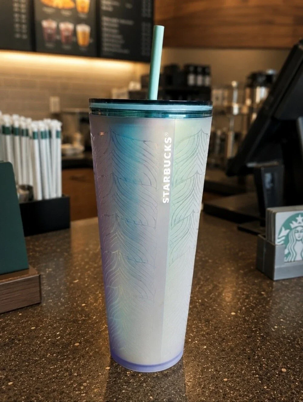 STARBUCKS Mermaid Tail Hologram Holographic 2021 50th Anniversary Tumbler NWT